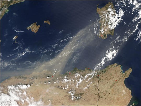 Mediterranean Dust Storm