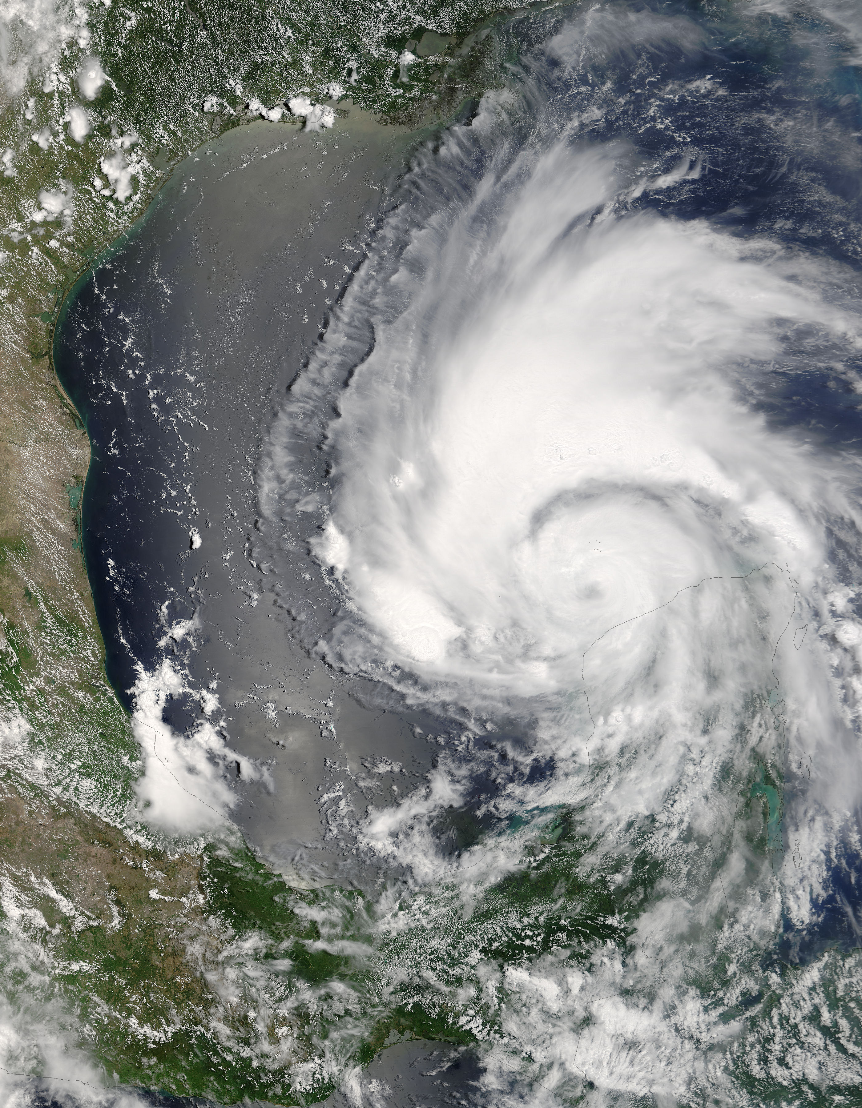 Hurricane Emily (05L) over the Yucatan Peninsula - related image preview