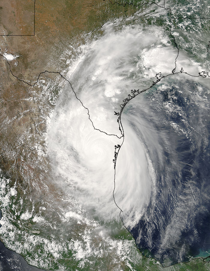 Hurricane Emily (05L) over Mexico and Texas - related image preview