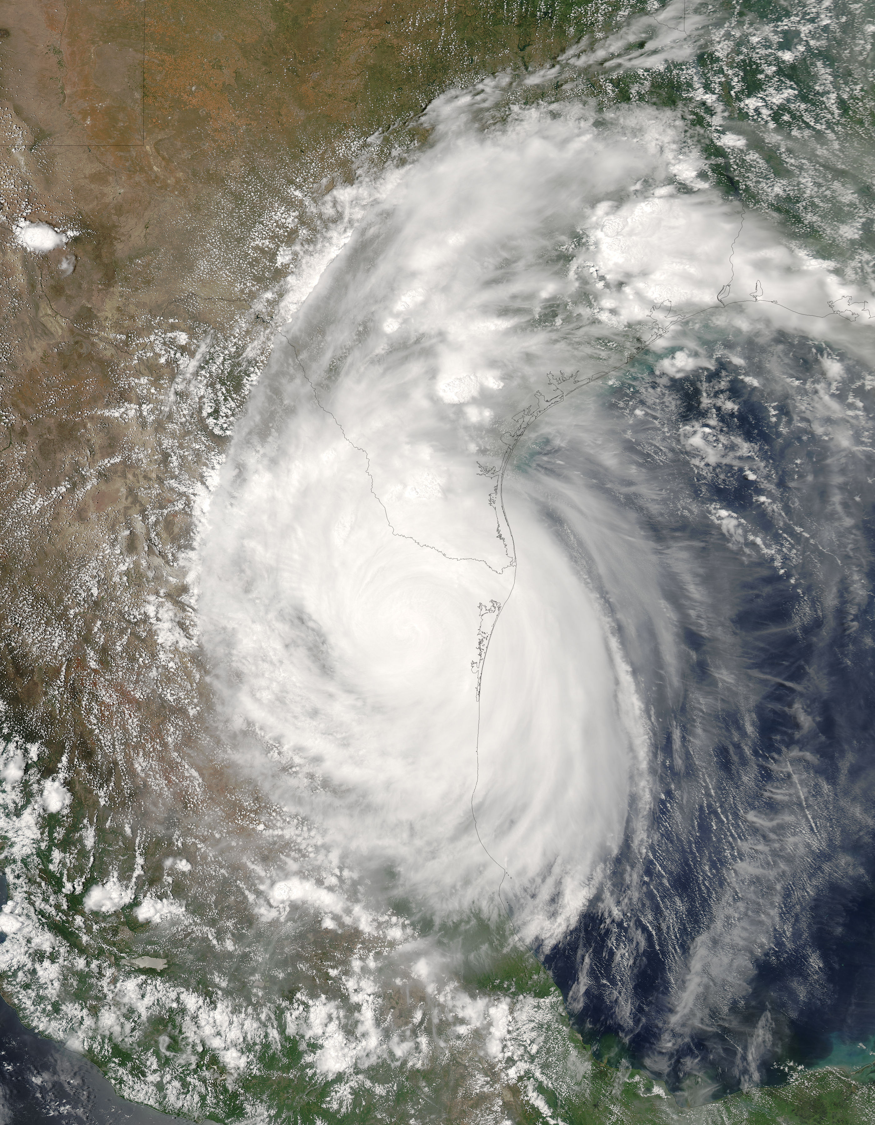 Hurricane Emily (05L) over Mexico and Texas - related image preview