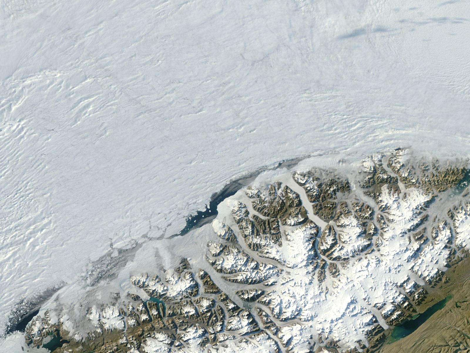 Ayles Ice Shelf before collapse, Ellesmere Island, Canada - related image preview