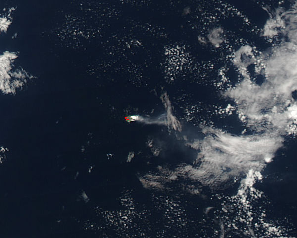 Eruption of Barren Island volcano, Andaman Sea - related image preview