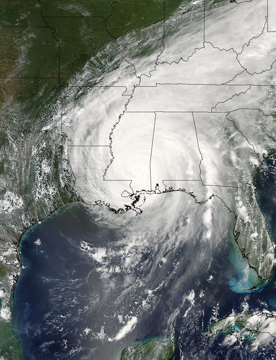 Hurricane Katrina (12L) over the Gulf Coast - related image preview