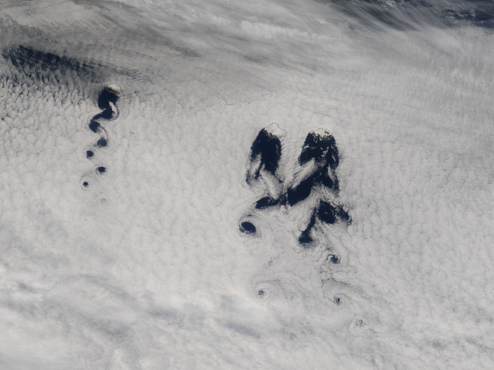 Cloud vortices off the Crozet Islands, south Indian Ocean - related image preview