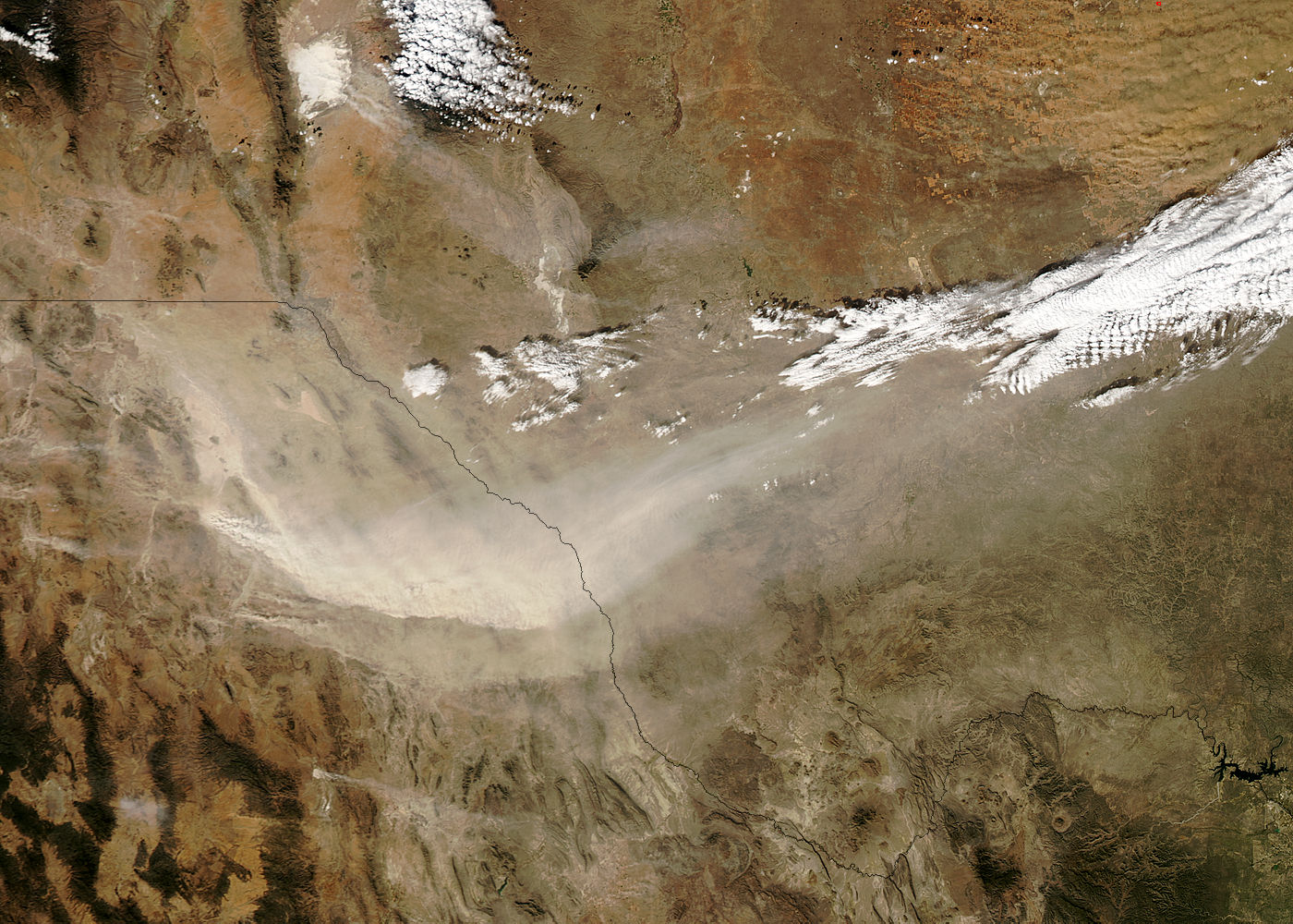 Dust storms along the Mexico-Texas border - related image preview