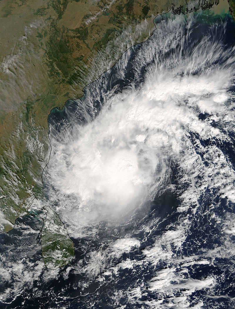 Tropical Cyclone Baaz (05B) approaching India and Sri Lanka - related image preview