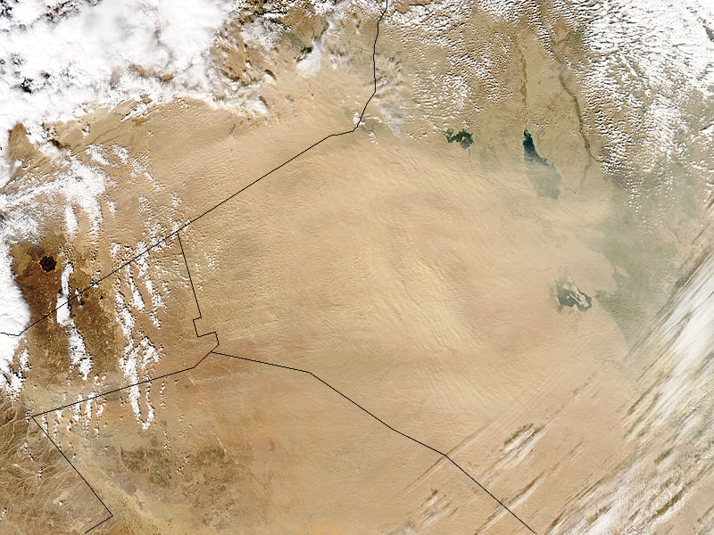 Dust storm over Syria and Iraq - related image preview