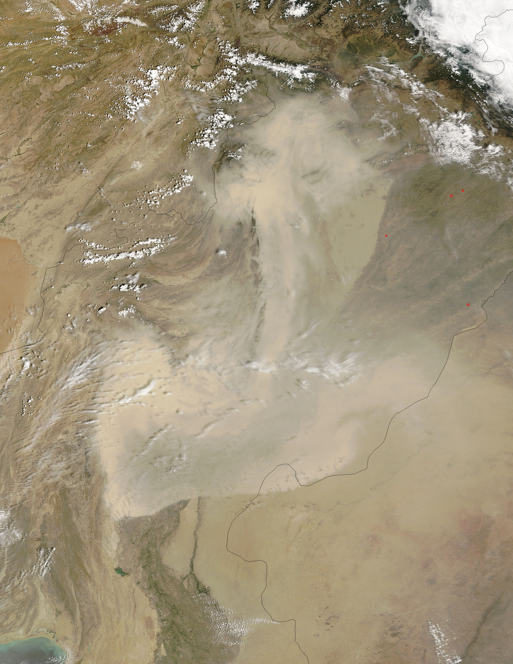 Dust storm in Pakistan