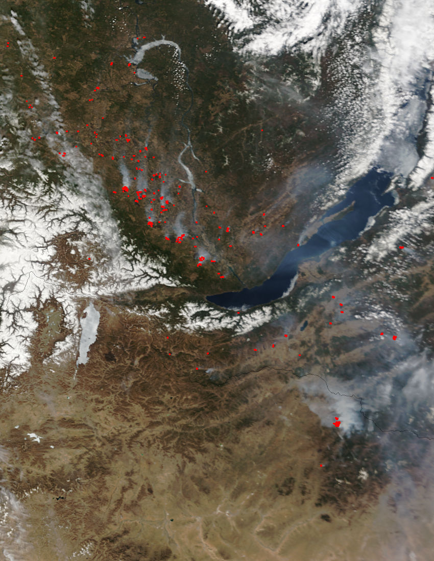 Fires near Lake Baikal, Russia - related image preview