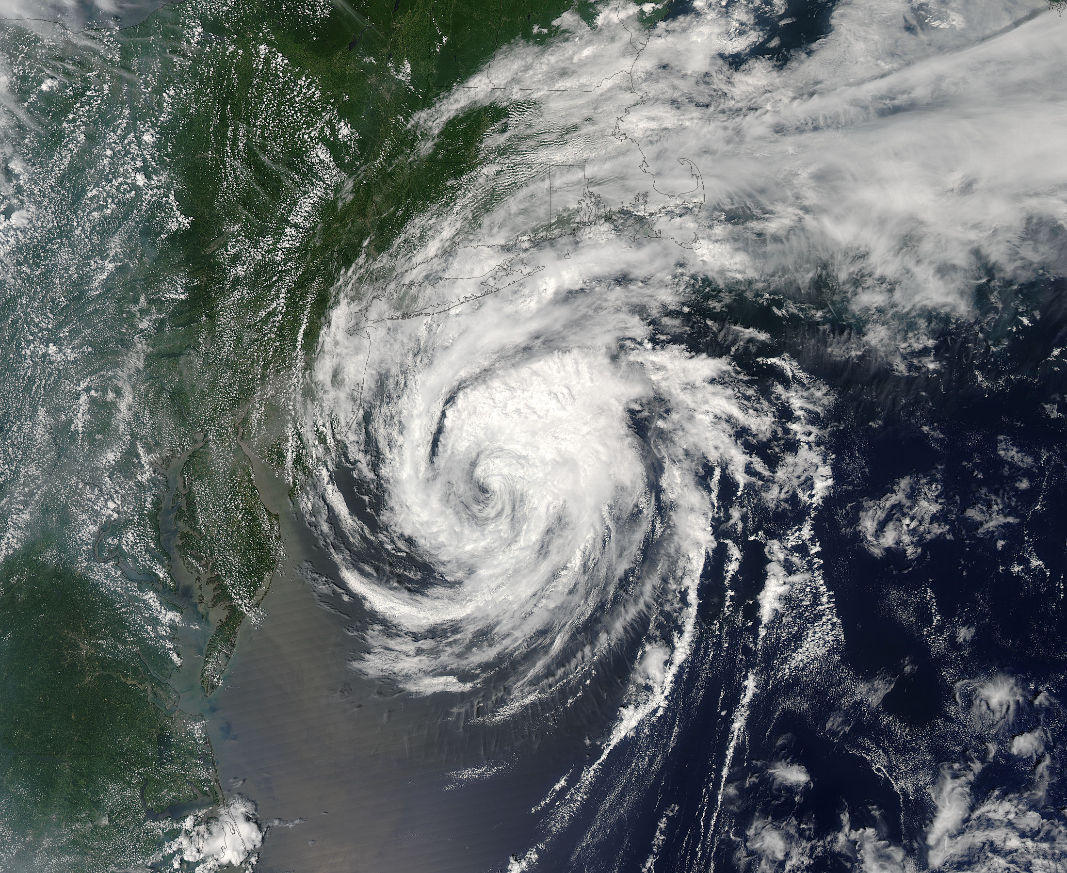 Tropical Storm Beryl (02L) approaching New England