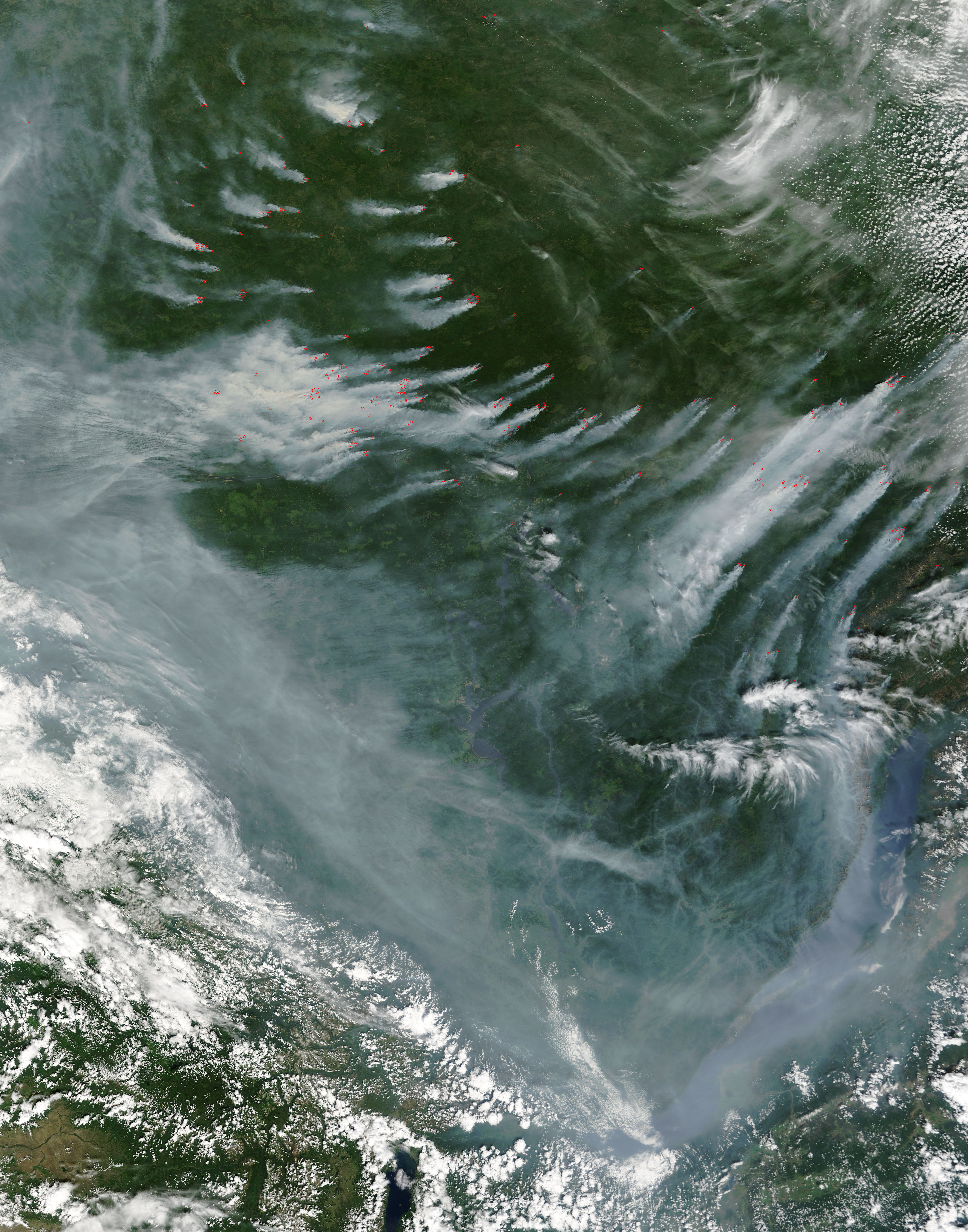 Fires and smoke near Lake Baikal, Russia - related image preview