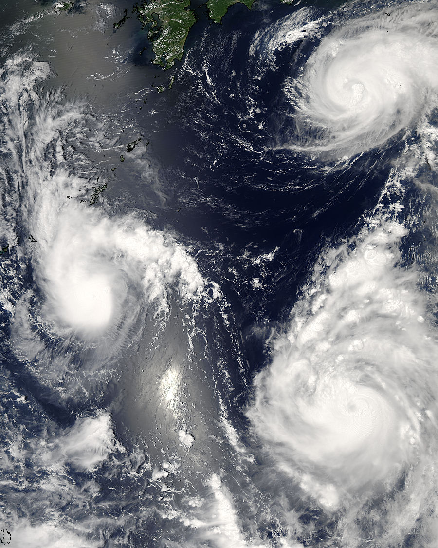 Typhoon Saomai (08W) and Tropical Storms Maria (09W) and Bopha (10W) in the Philippine Sea - related image preview