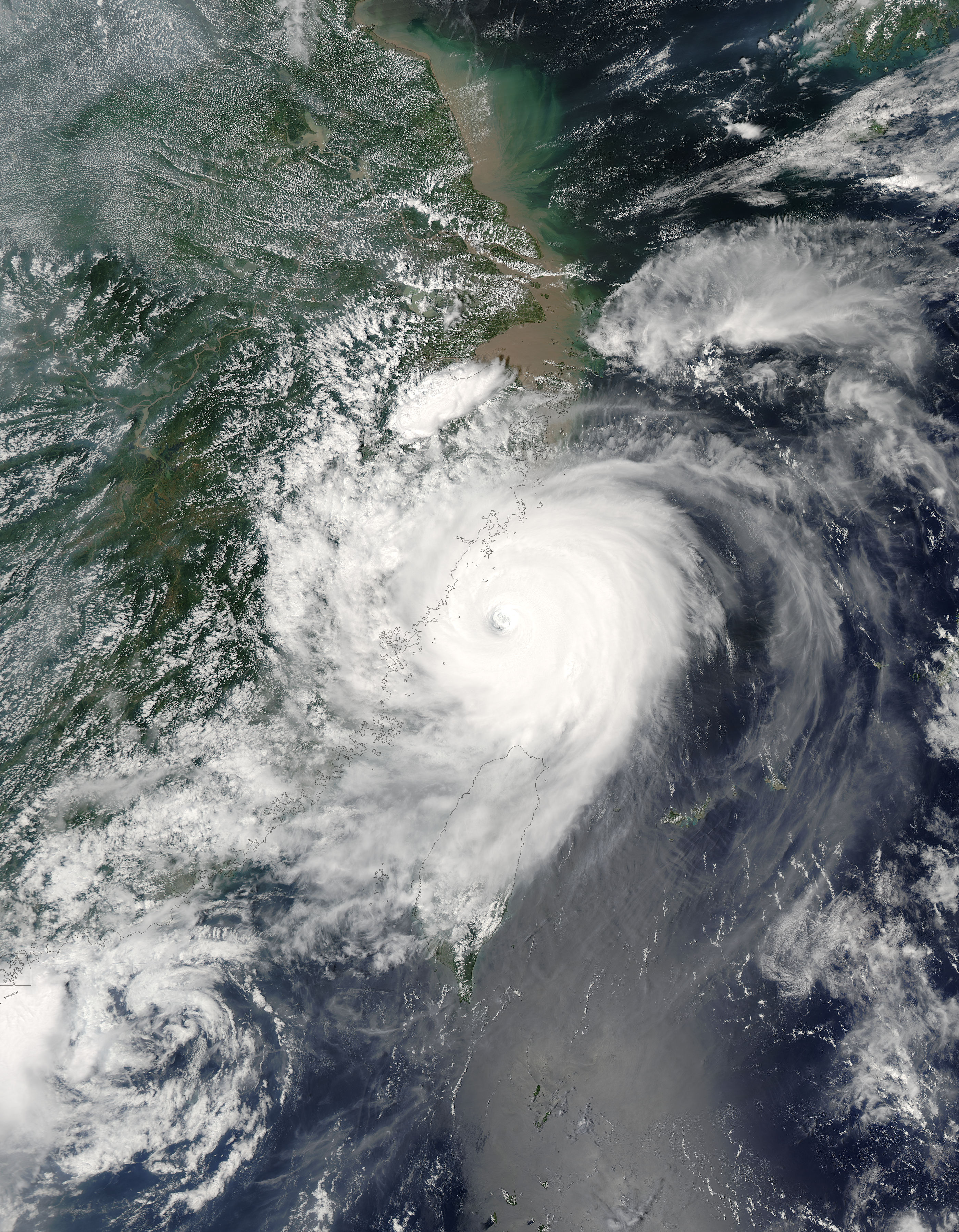 Typhoon Saomai (08W) over China and Taiwan - related image preview