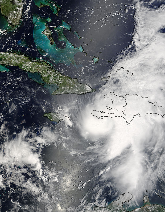 Hurricane Ernesto (05L) over Hispaniola - related image preview
