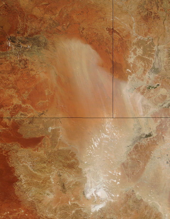 Dust storm in the Simpson Desert, central Australia (morning overpass) - related image preview