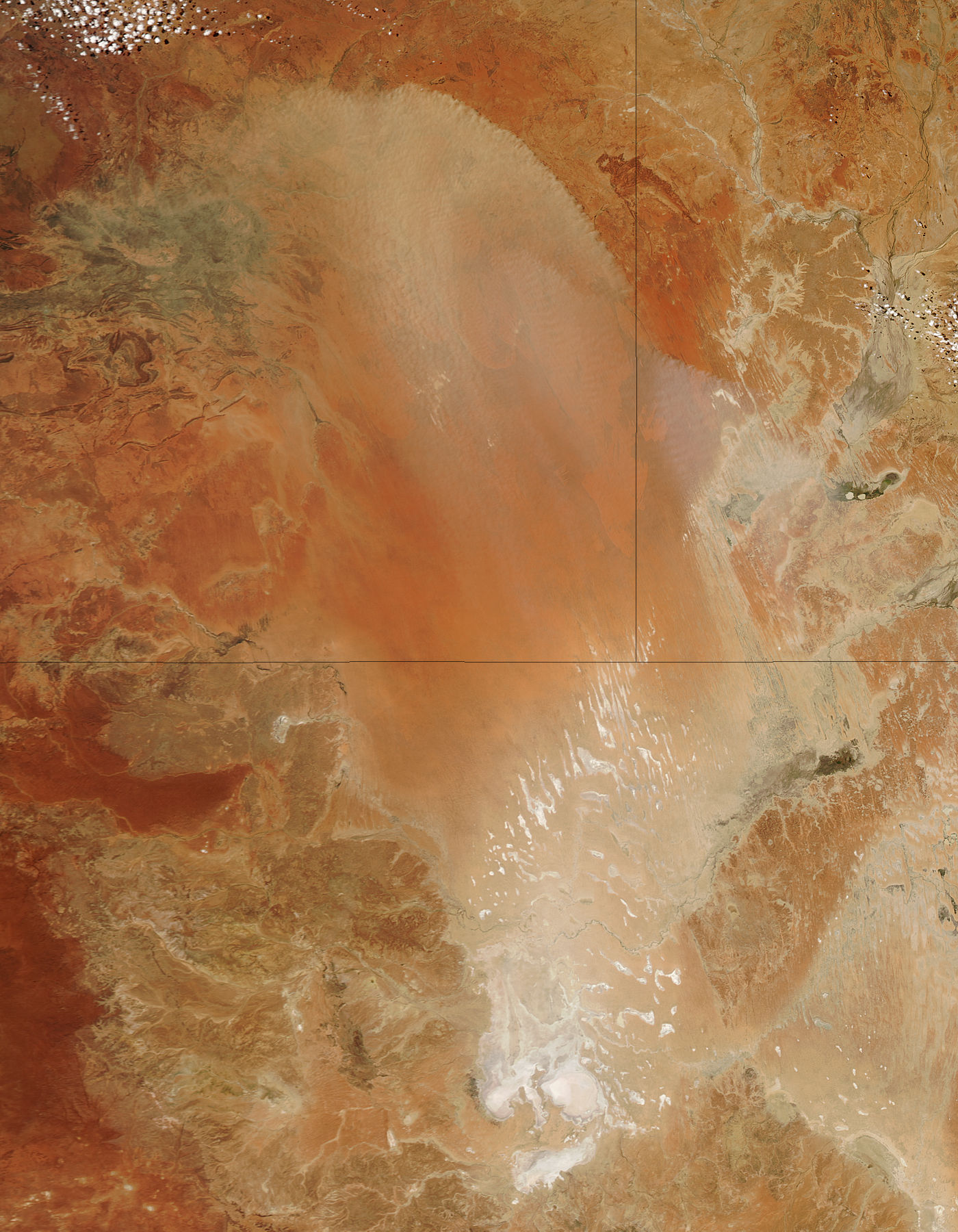 Dust storm in the Simpson Desert, central Australia (afternoon overpass) - related image preview