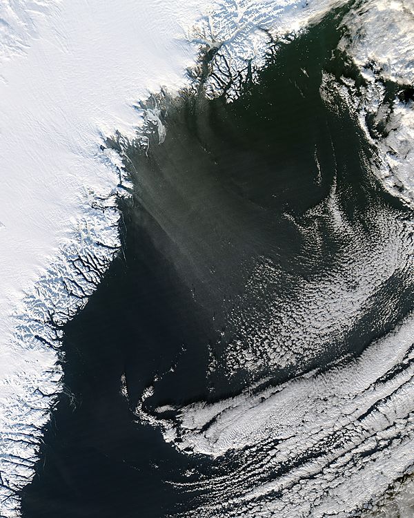 Windblown snow off southeast Greenland - related image preview