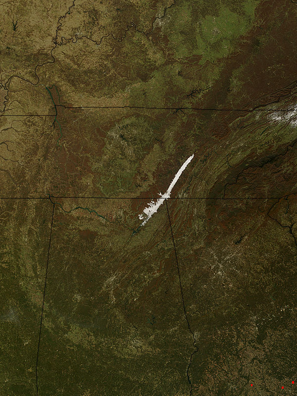 Fog in the Sequatchie and Tennesee River valleys - related image preview