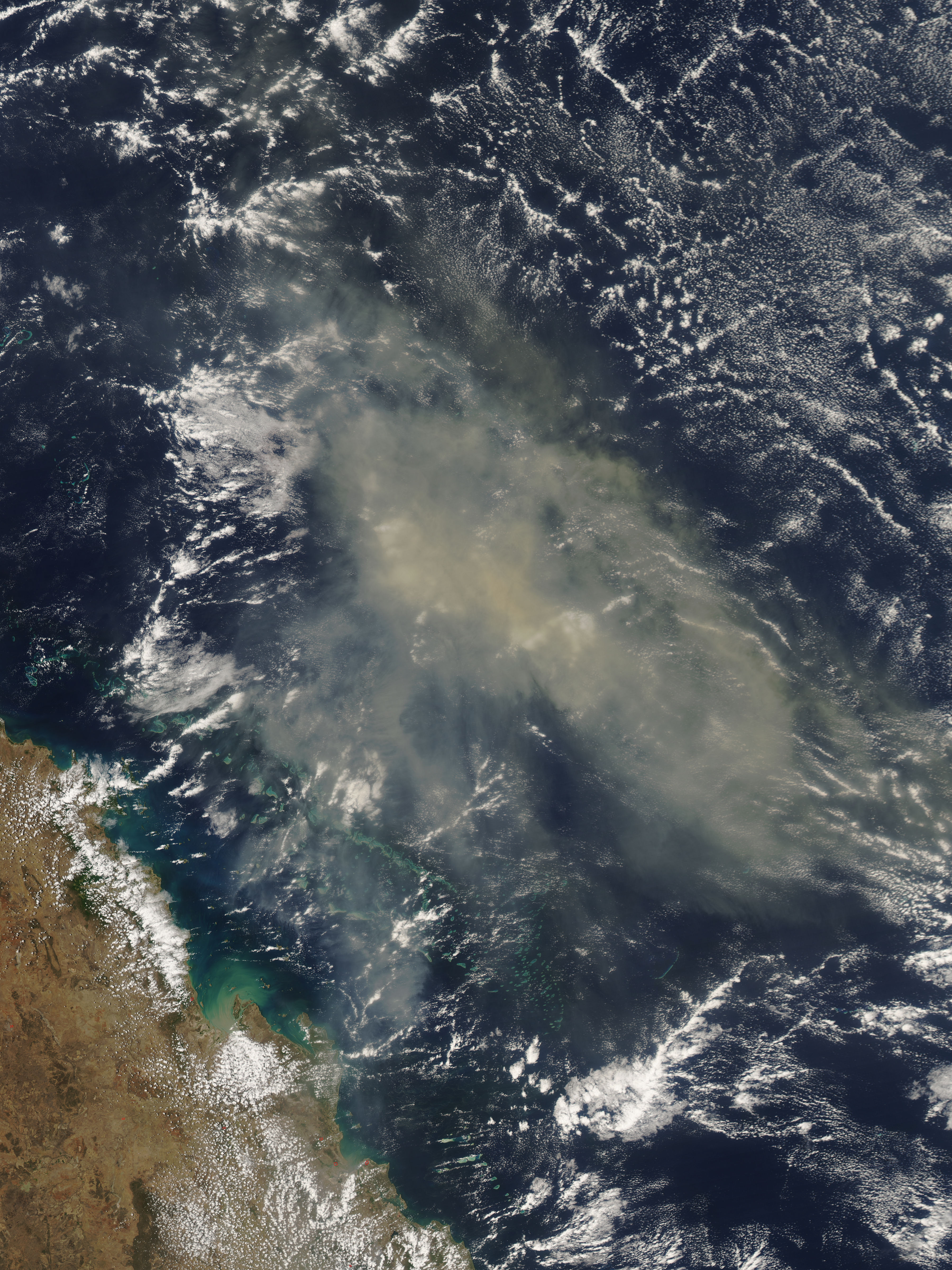 Dust cloud over the Coral Sea - related image preview