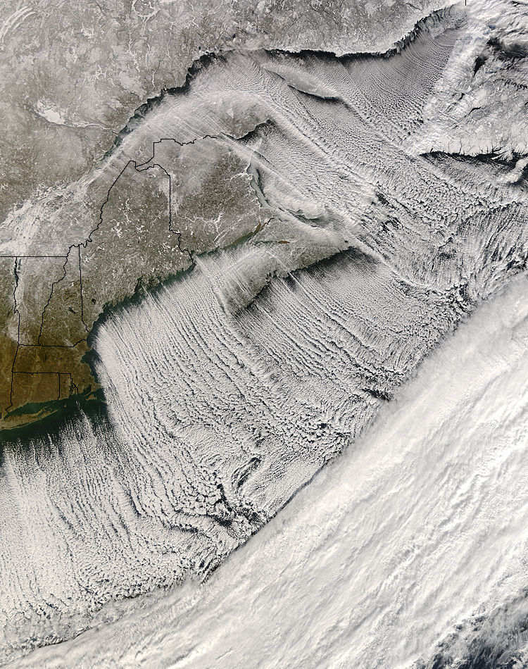 Cloud streets off New England and the Maritimes - related image preview