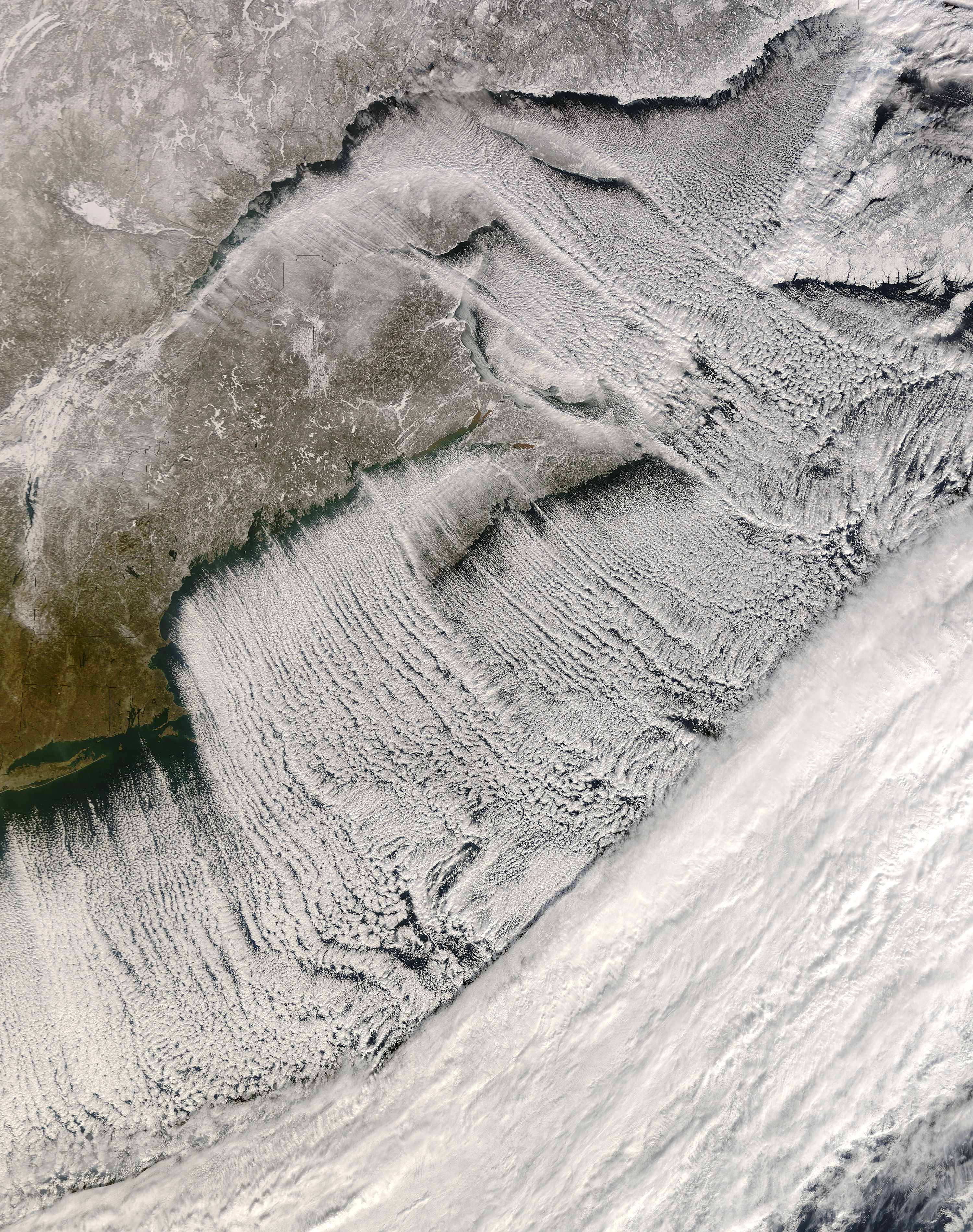 Cloud streets off New England and the Maritimes - related image preview