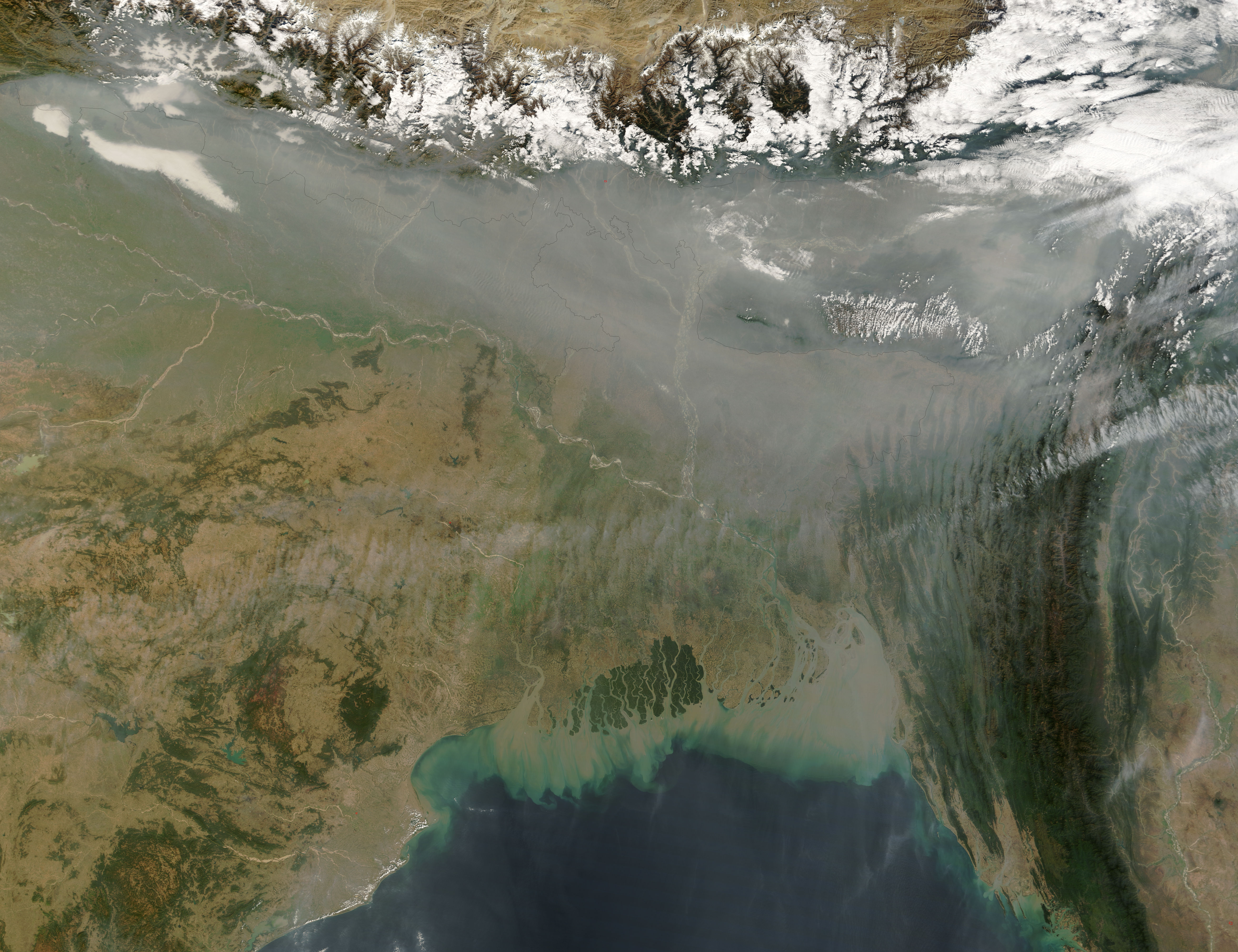 Haze along the Himalayas - related image preview