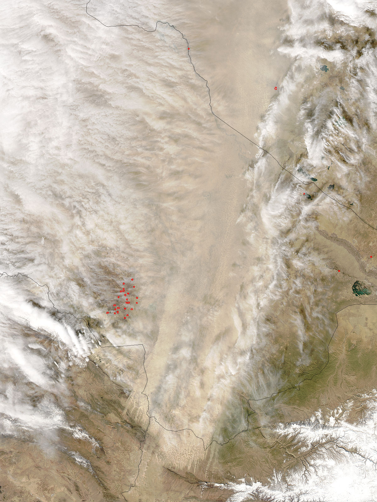 Dust storm in southwest Asia - related image preview