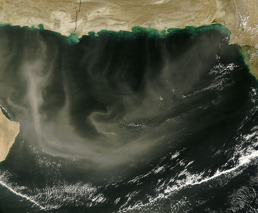 Dust across the Arabian Sea - related image preview