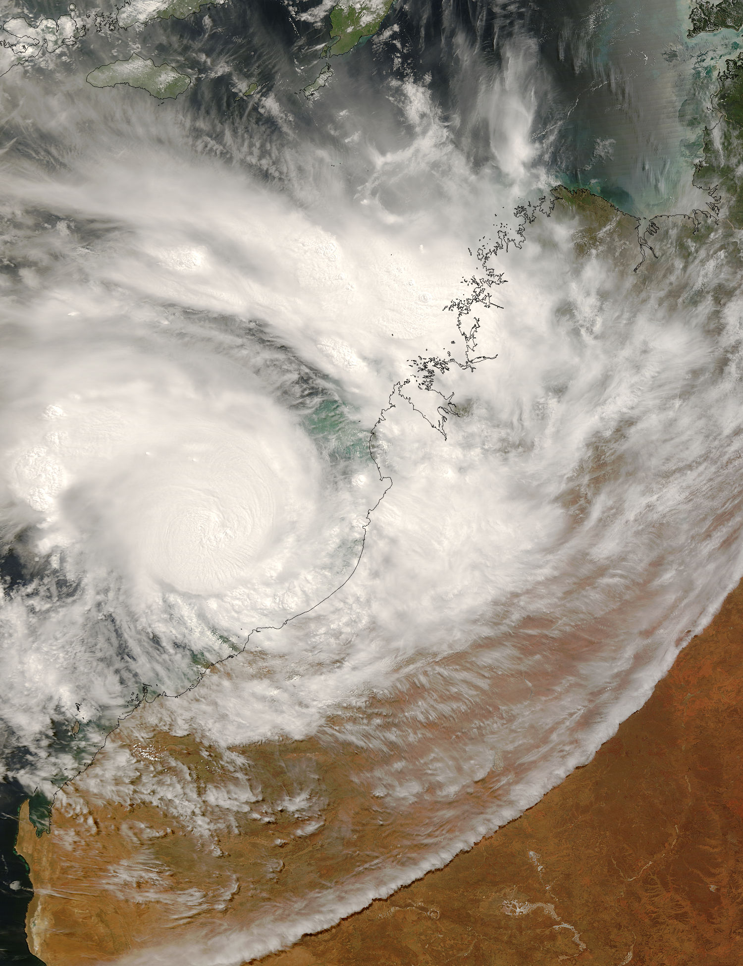 Tropical Cyclone George (17S) approaching Australia - related image preview