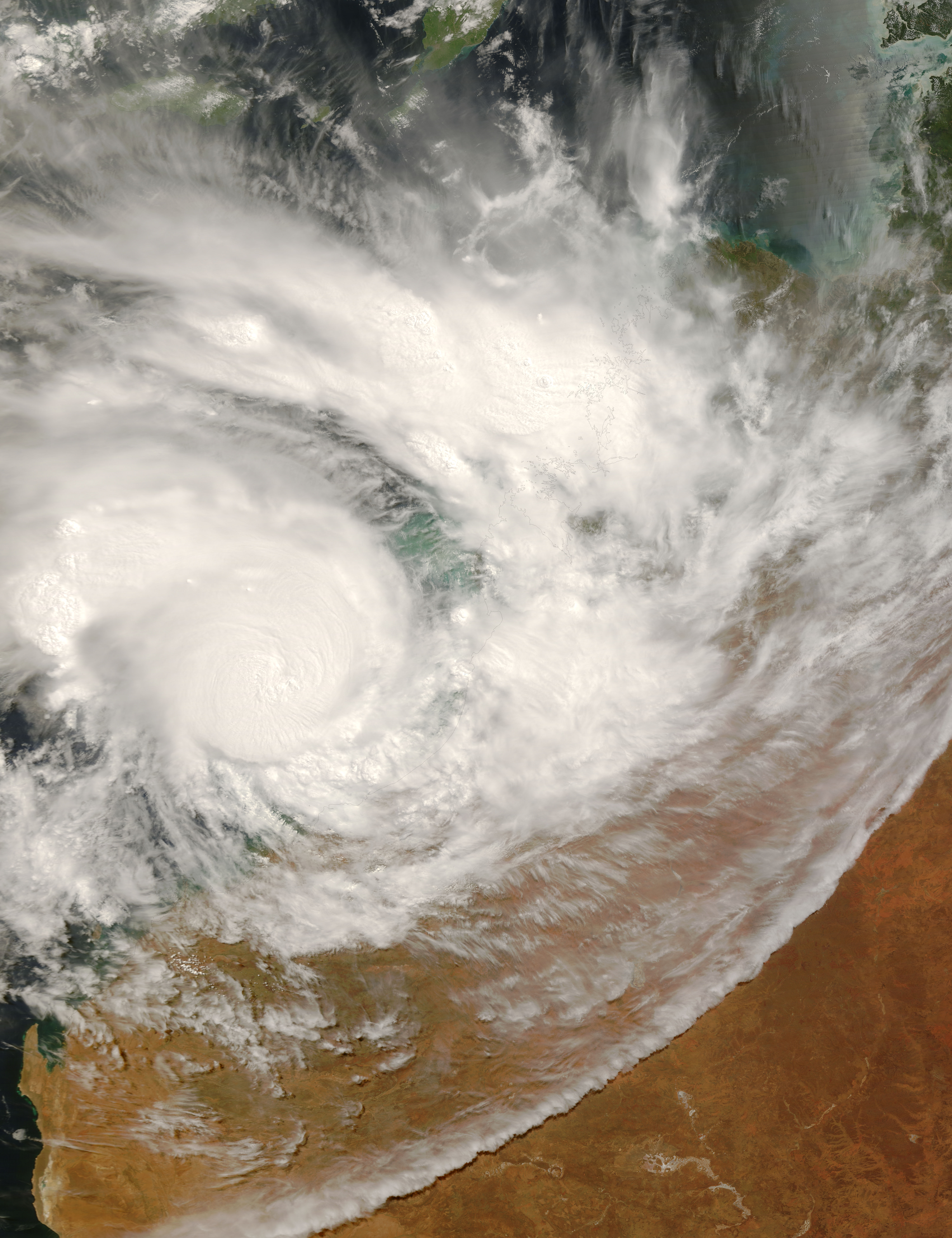 Tropical Cyclone George (17S) approaching Australia - related image preview
