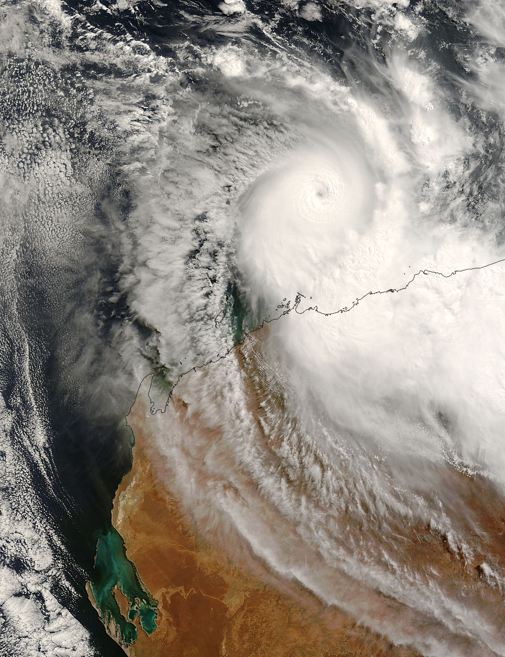 Tropical Cyclone Kara (20S) approaching western Australia - related image preview