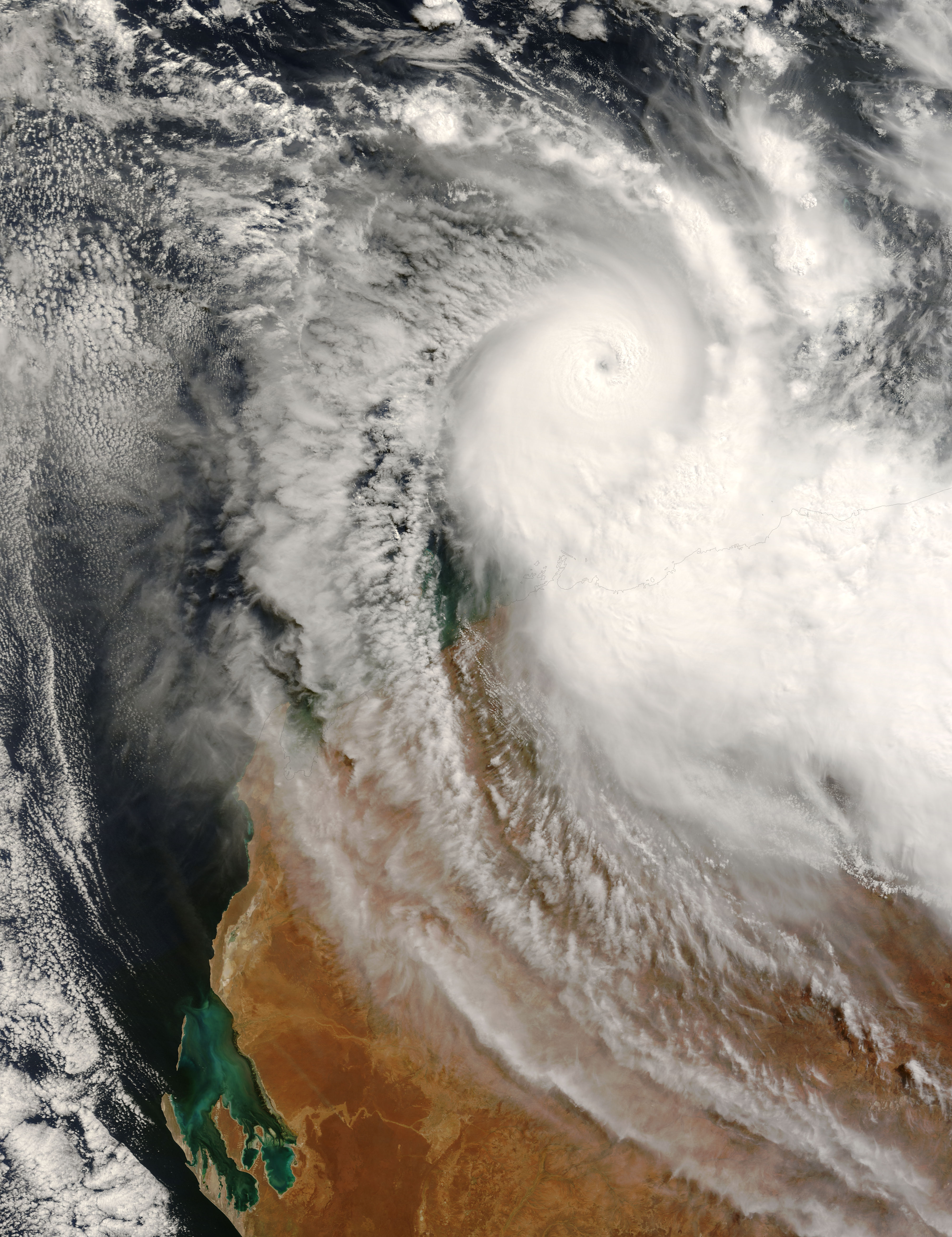 Tropical Cyclone Kara (20S) approaching western Australia - related image preview