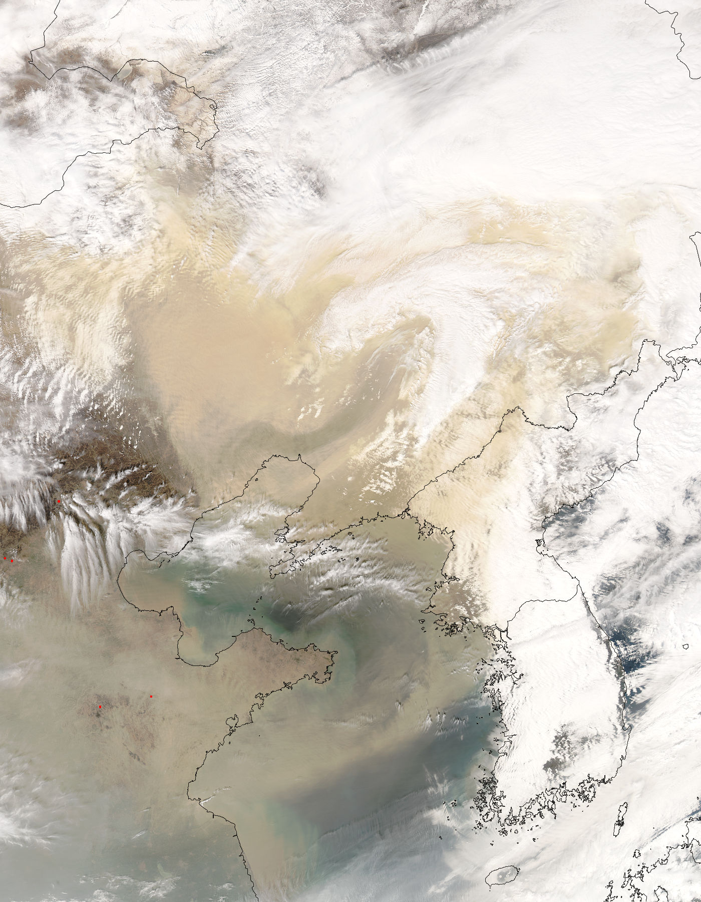 Dust storm over China - related image preview