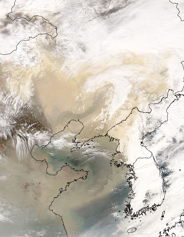 Dust storm over China - related image preview