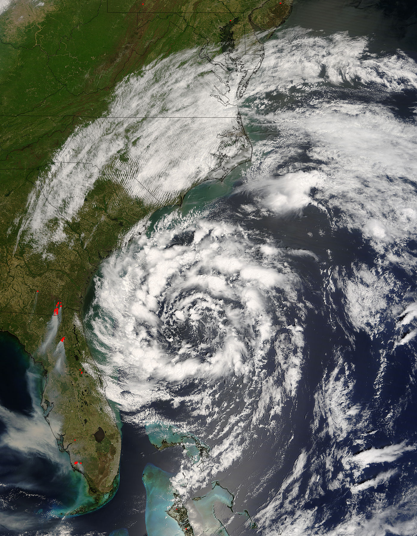 Subtropical Storm Andrea off southeastern United States - related image preview