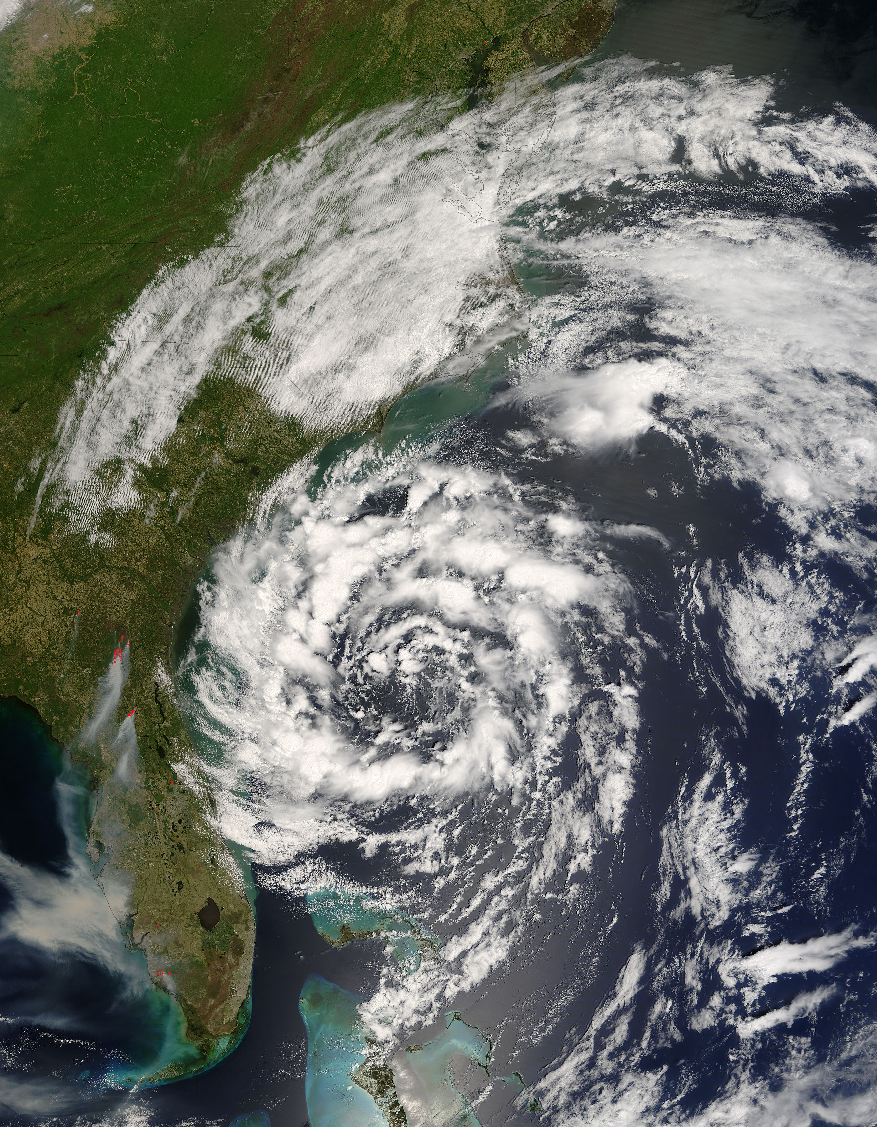 Subtropical Storm Andrea off southeastern United States - related image preview