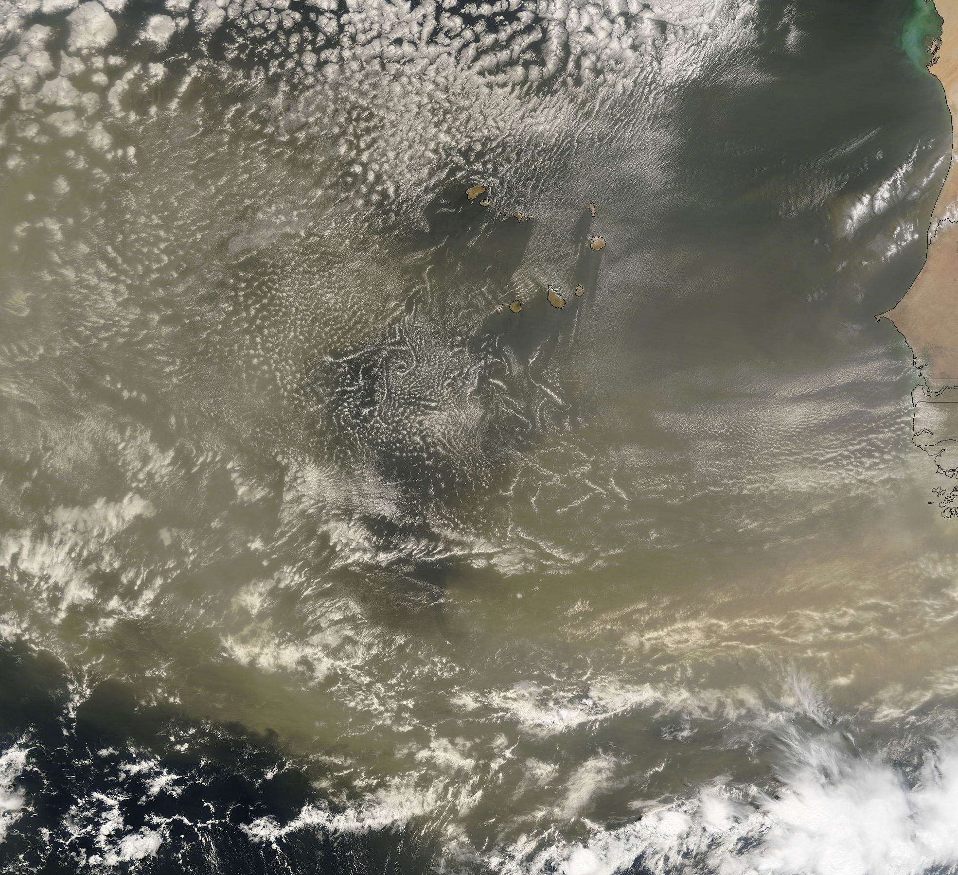 Saharan dust off West Africa - related image preview