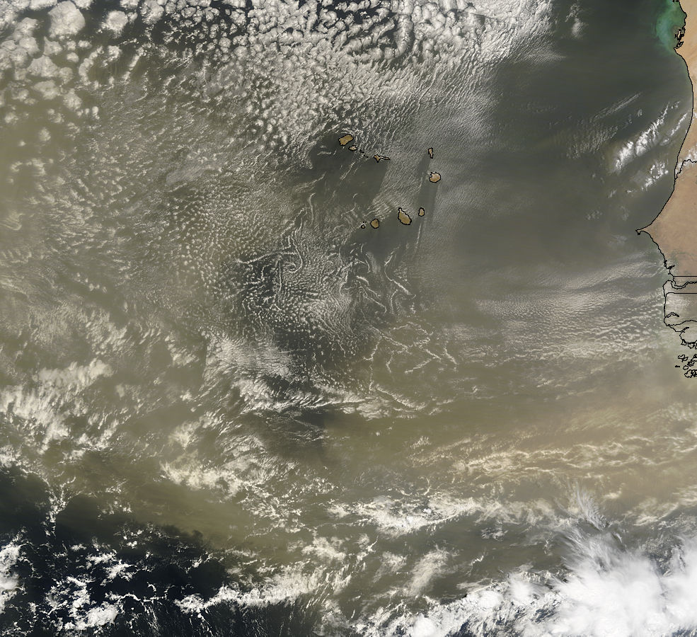 Saharan dust off West Africa - related image preview