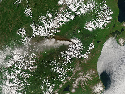 Plume from Kliuchevskoi volcano, Kamchatka Peninsula, Eastern Russia - related image preview