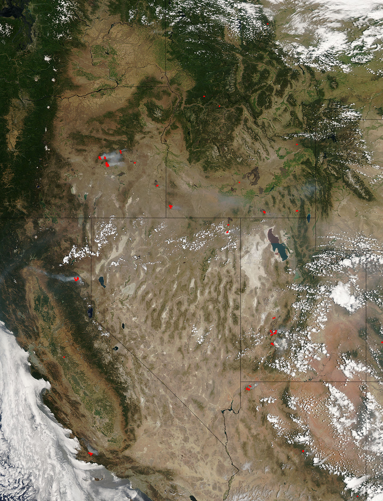 Fires across western United States - related image preview