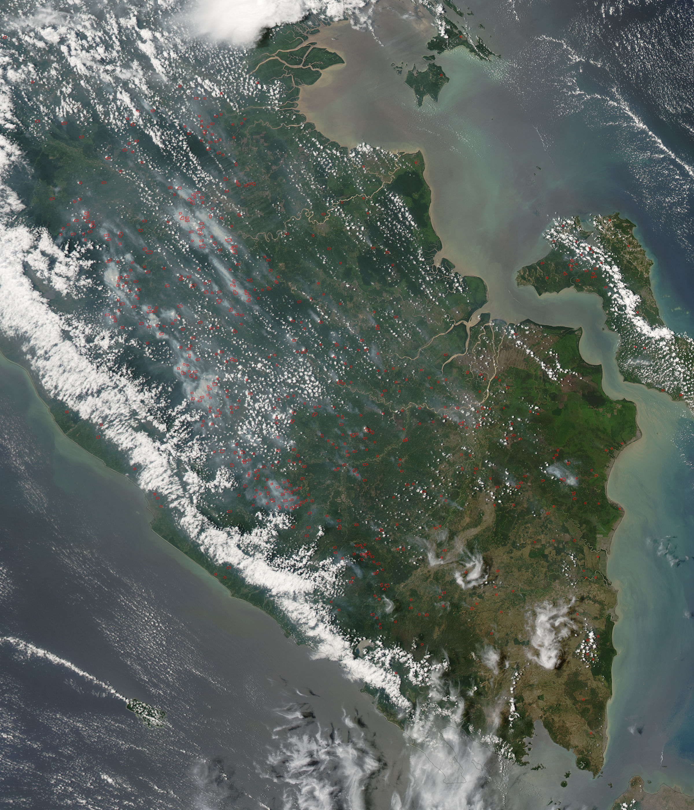 Fires and smoke on Sumatra, Indonesia - related image preview