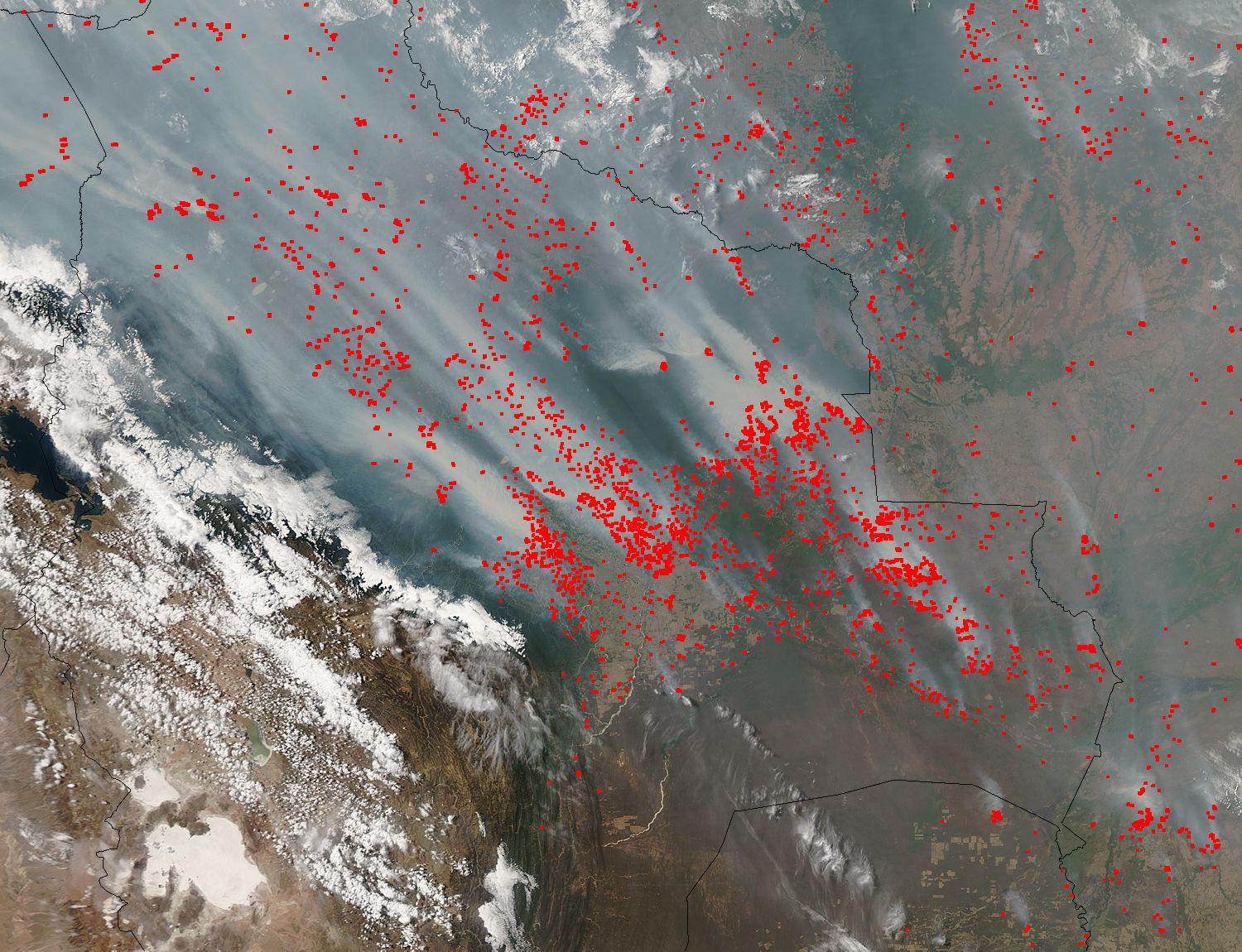 Fires and smoke across Bolivia - related image preview