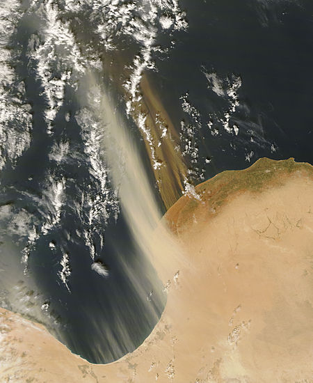 Dust plumes off Libya - related image preview