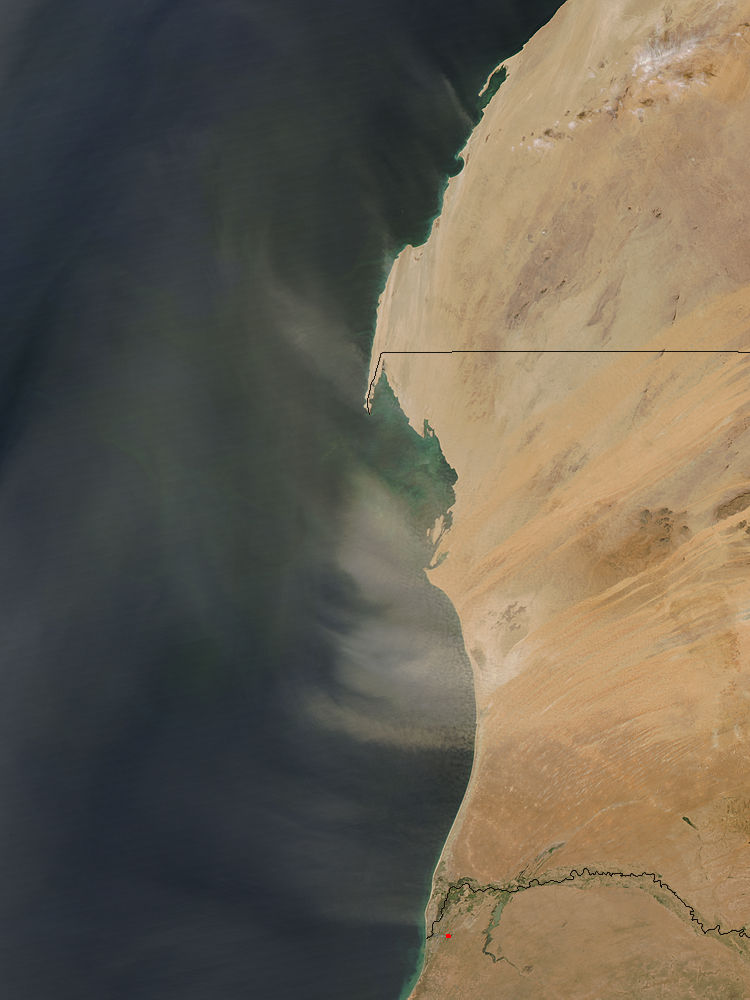 Dust storm off West Africa - related image preview