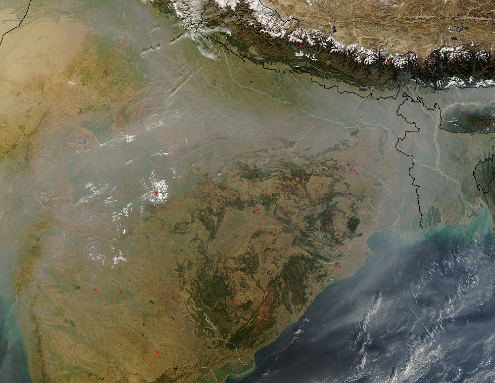 Haze over India and Bangladesh - related image preview