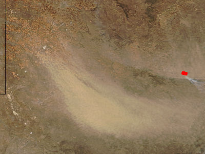 Dust storm in northern Texas - related image preview