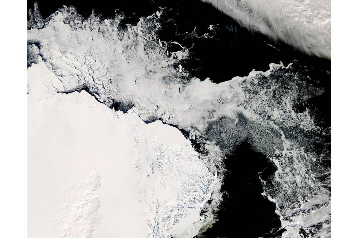 Sea ice off Antarctica