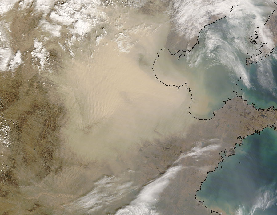 Dust storm over eastern China - related image preview