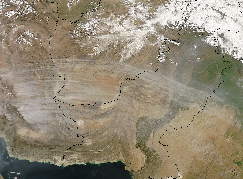 Thin clouds over southwest Asia - related image preview