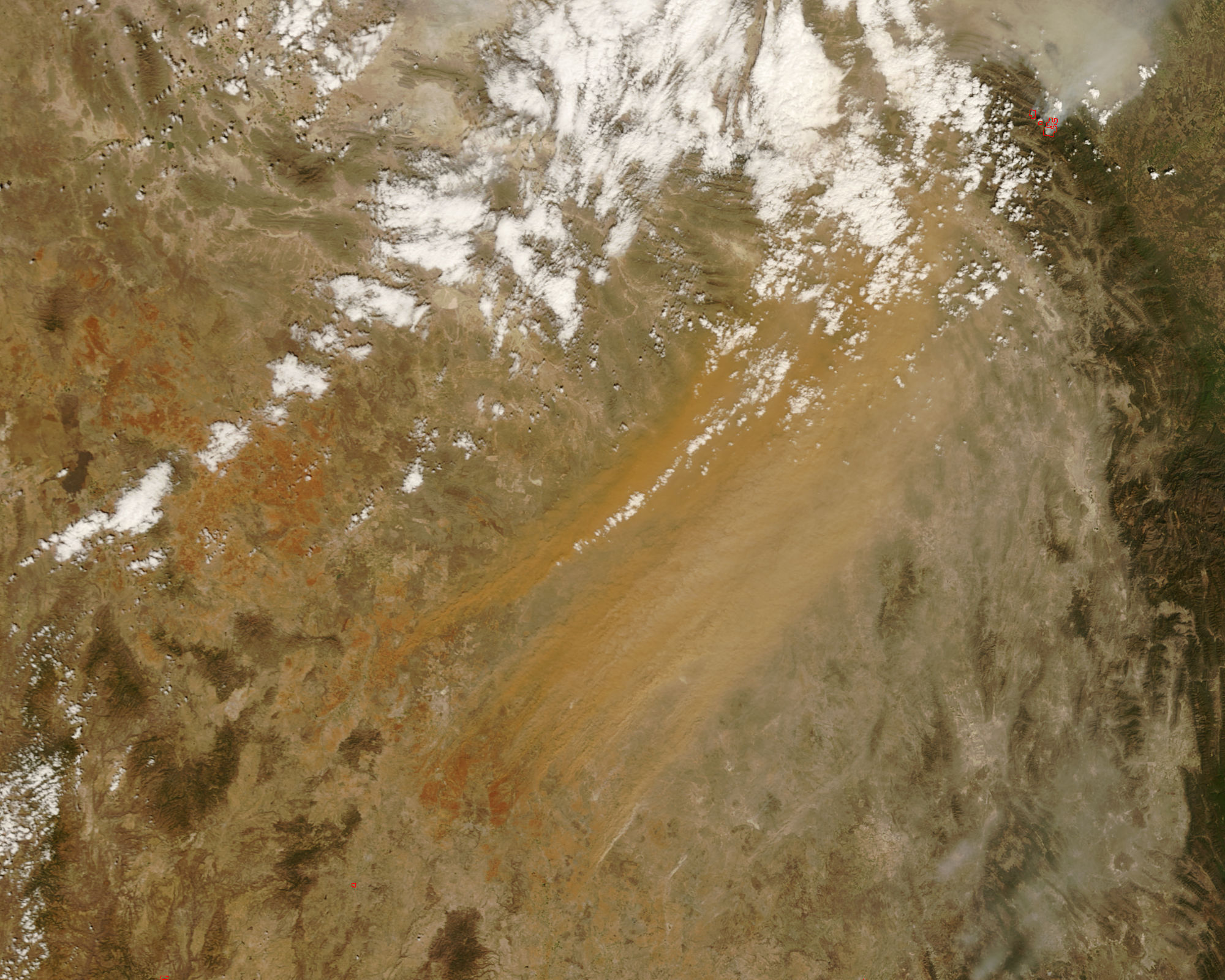 Dust storm in central Mexico - related image preview